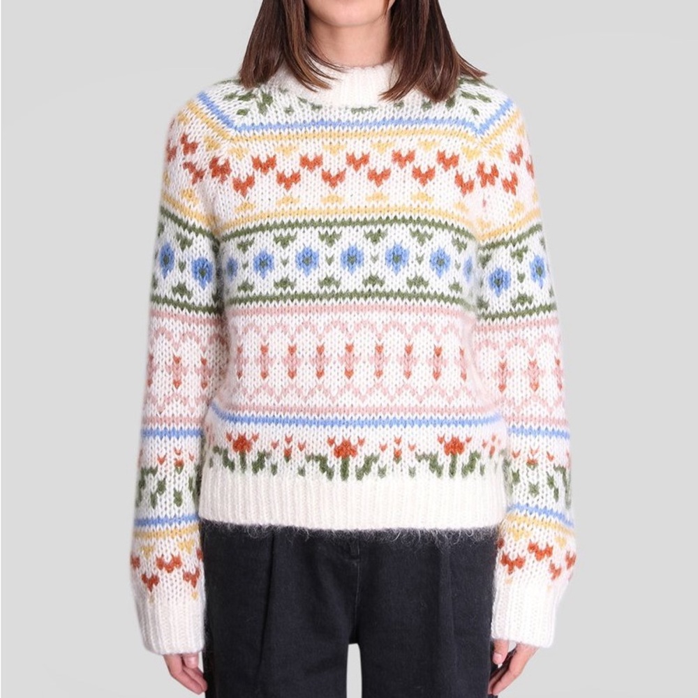 Samsoe Samsoe Simones crew neck sweater 10976 Whisper White size medium
